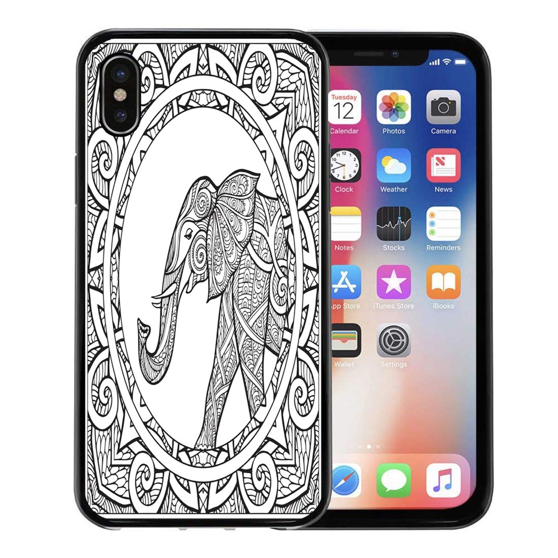 1100x1100 Emvency Phone Case For Apple Iphone Xs Case,boho