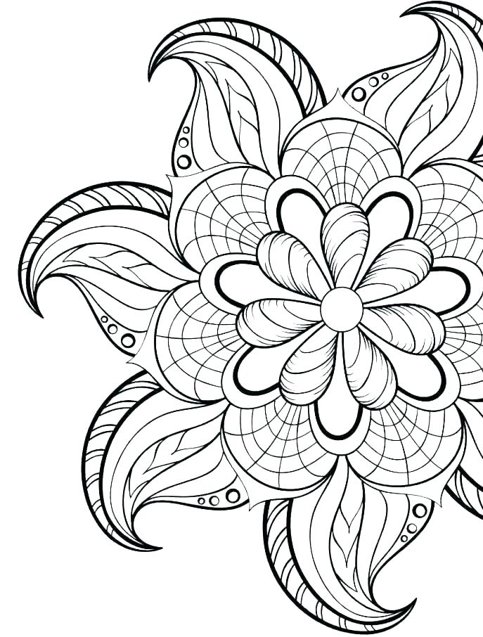 687x906 Mandala Coloring Pages For Adults Full