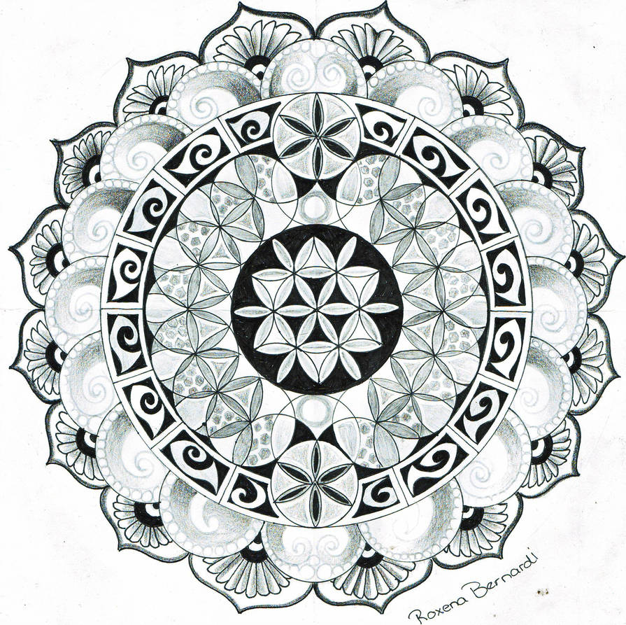 895x893 Mandala Flower Of Life