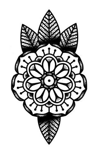 312x486 Flower Mandala Tattoo Designs Tattooic