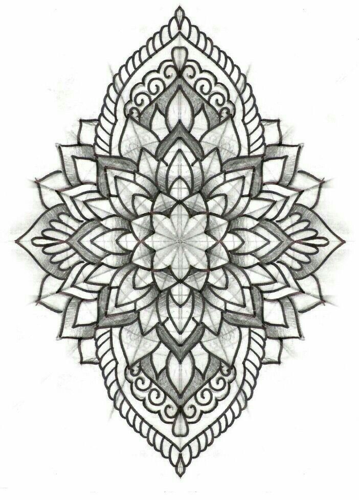 702x978 Mandala Mandala Tattoo, Tattoos