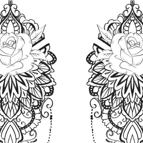 480x480 Amazing Half Sleeve Mandala Tattoo Design
