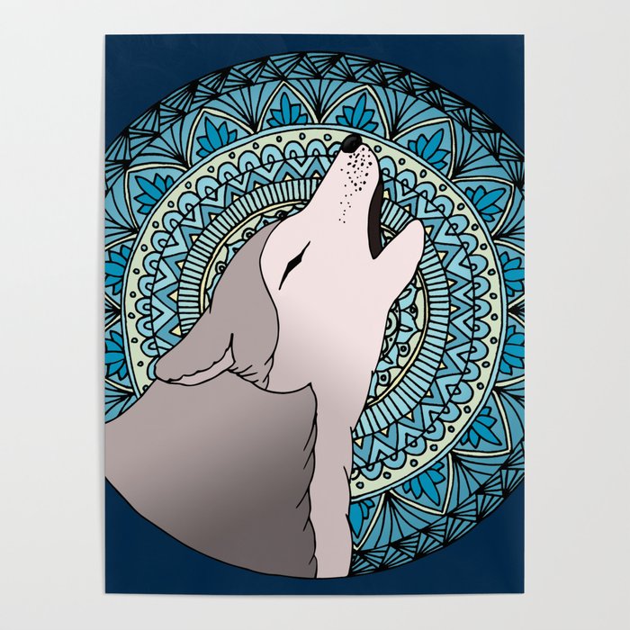 Mandala Wolf Drawing Free Download On Clipartmag