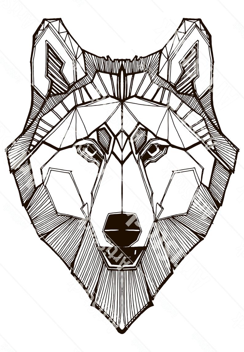 794x1146 Zentangle Wolf Mandala Wolf Wolf For Cricut