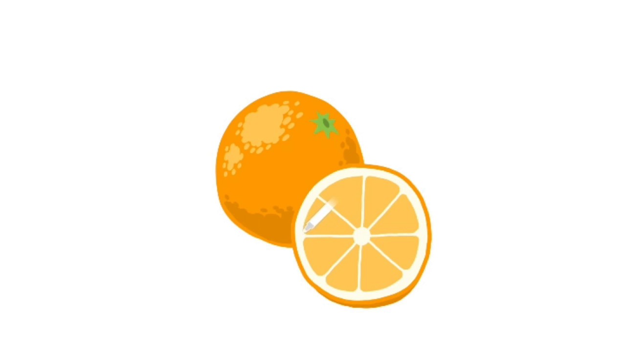 1280x720 How To Draw An Orange Drawing For Kids