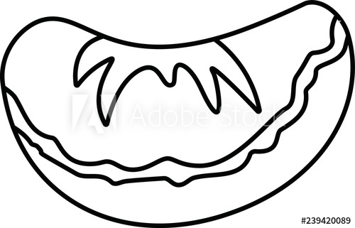 500x321 Japanese Mandarin Orange Outline