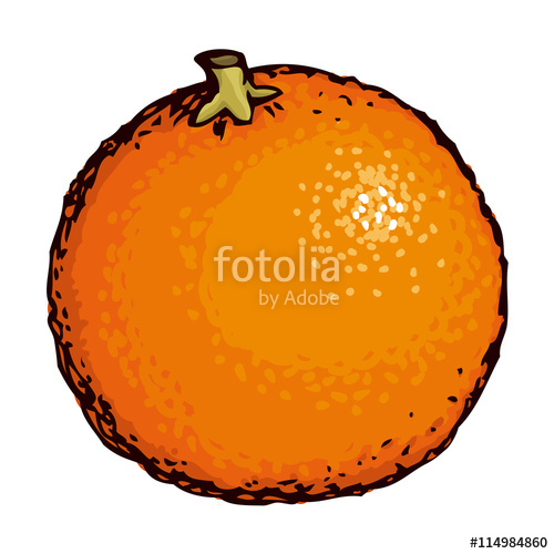 500x500 Orange Vector Drawing Stock Image And Royalty Free Vector