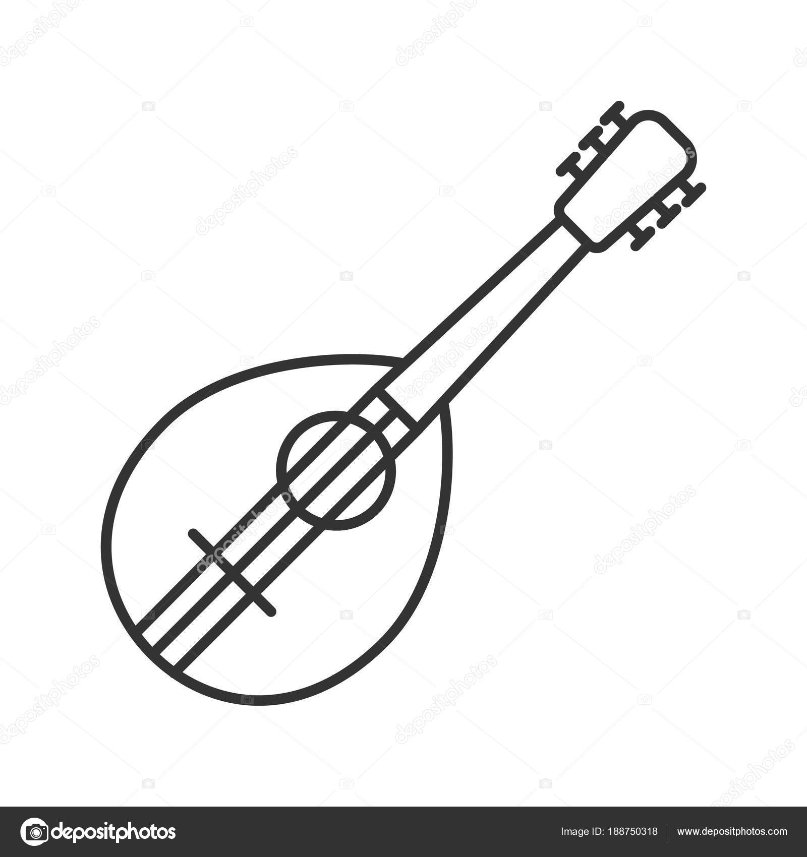 1600x1700 mandolin drawing line for free download