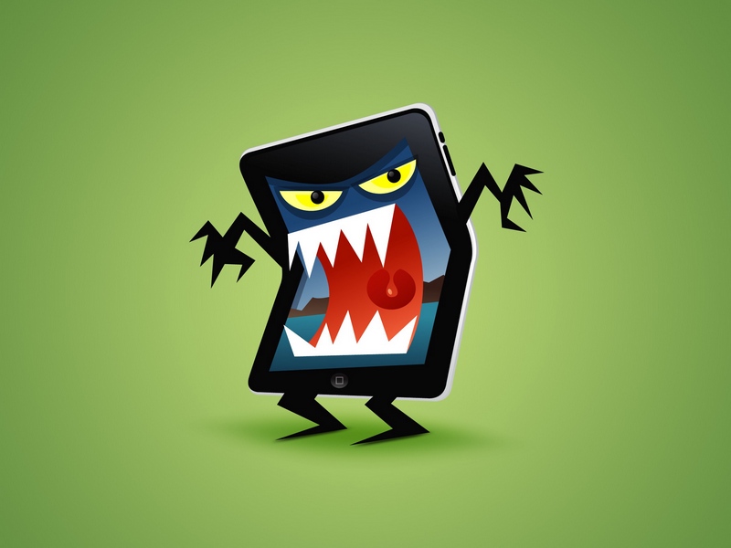 800x600 Download Wallpaper Monster, Plate, Drawing, Art Pocket Pc