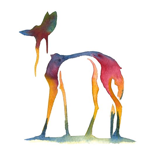 523x550 Maned Wolf Drip Posters