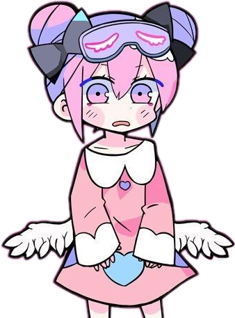 338x457 Freetoedit Cute Kawaii Girl Manga Anime Pink Bow Angel