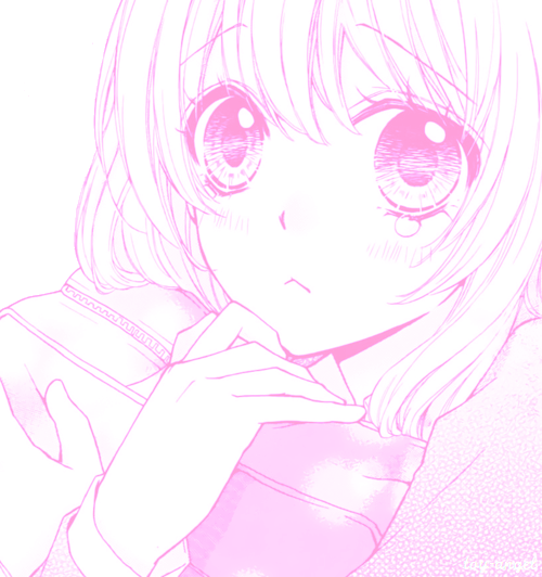 500x532 Pretty Girl Cute Eyes Anime Kawaii Manga Myedit Pink Pastel Shy
