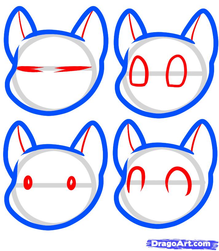 713x820 How To Draw Anime Cats, Anime Cats, Step