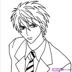 Manga Boy Drawing
