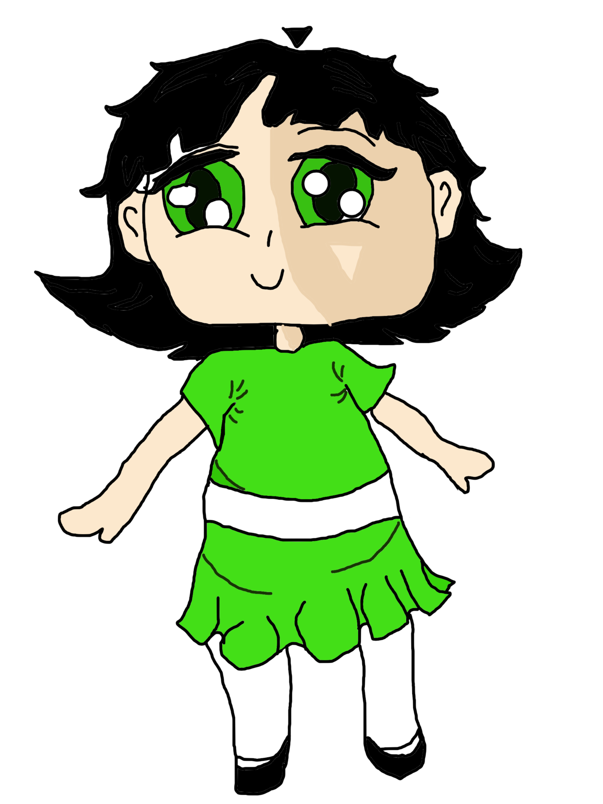 1200x1600 How To Draw Buttercup From The Powerpuff Girls As A Manga Girl