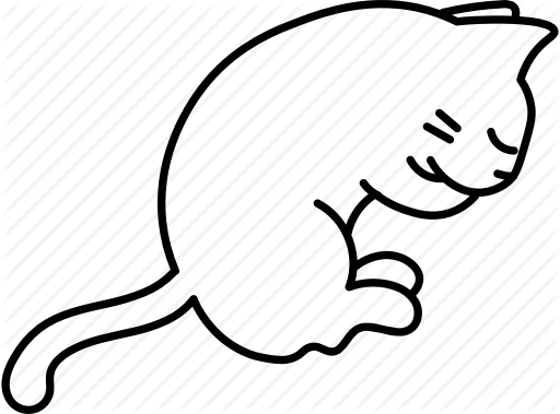 512x379 Sleepy Drawing Cute Sleeping Cat Transparent Png Clipart Free