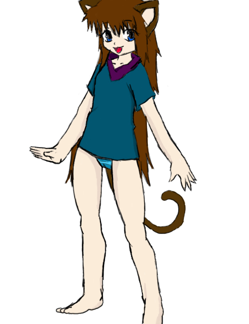 500x650 Kitty Cat Girl