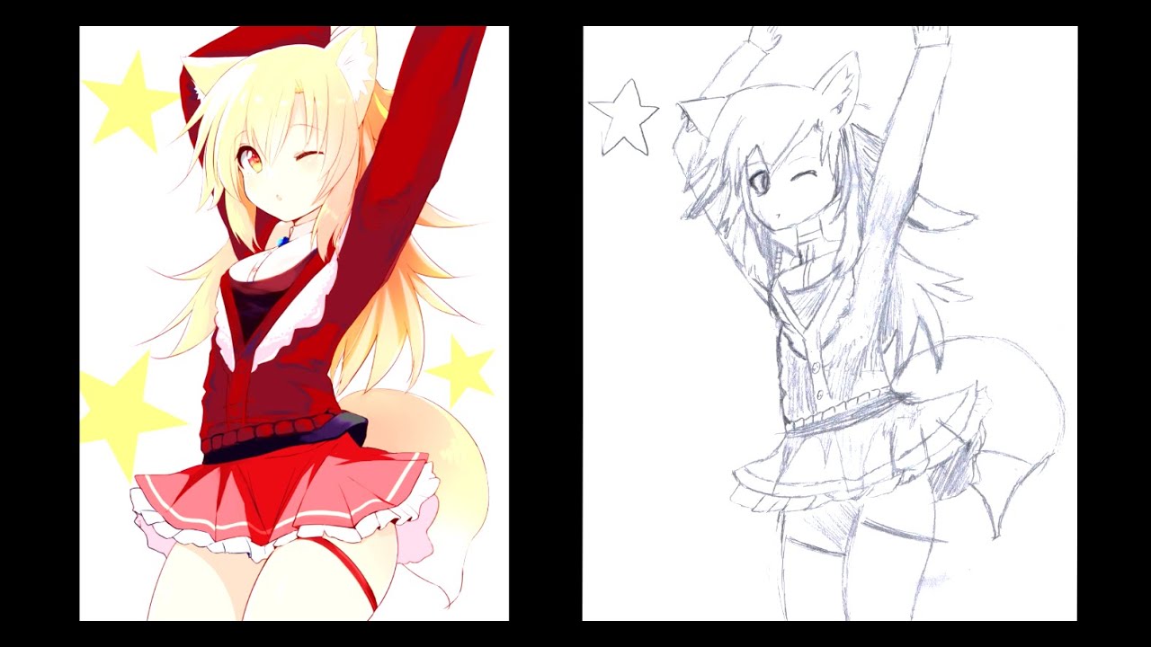 1280x720 Speed Art Catgirl