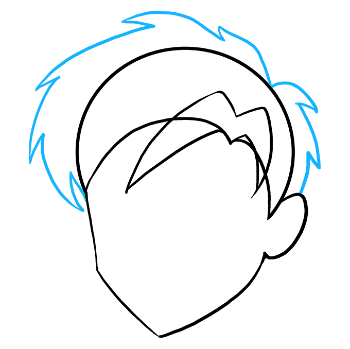 680x678 How To Draw Manga Hair Really Easy Drawing Tutorial