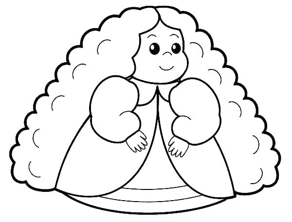 600x457 Coloring Pages For Kids Online Girls To Print Disney Hair
