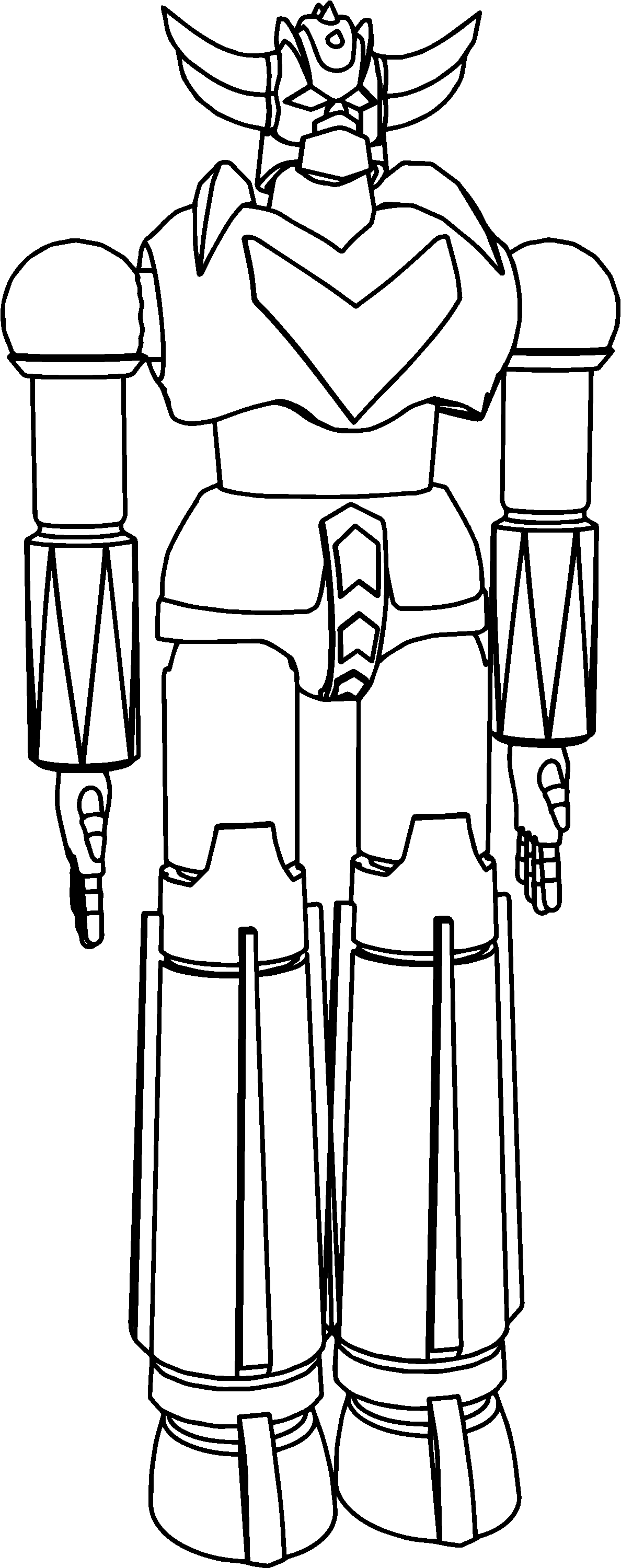 1188x3000 Grendizer Robot Manga Coloring