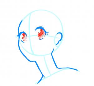 302x275 How To Draw Manga Heads, Step