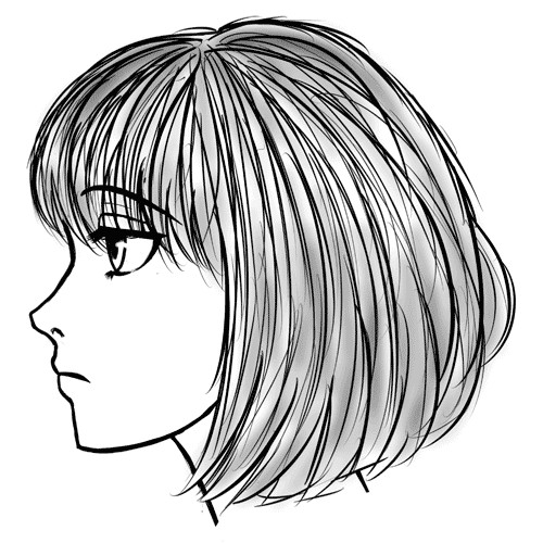500x500 Beautiful How To Draw Manga Hair