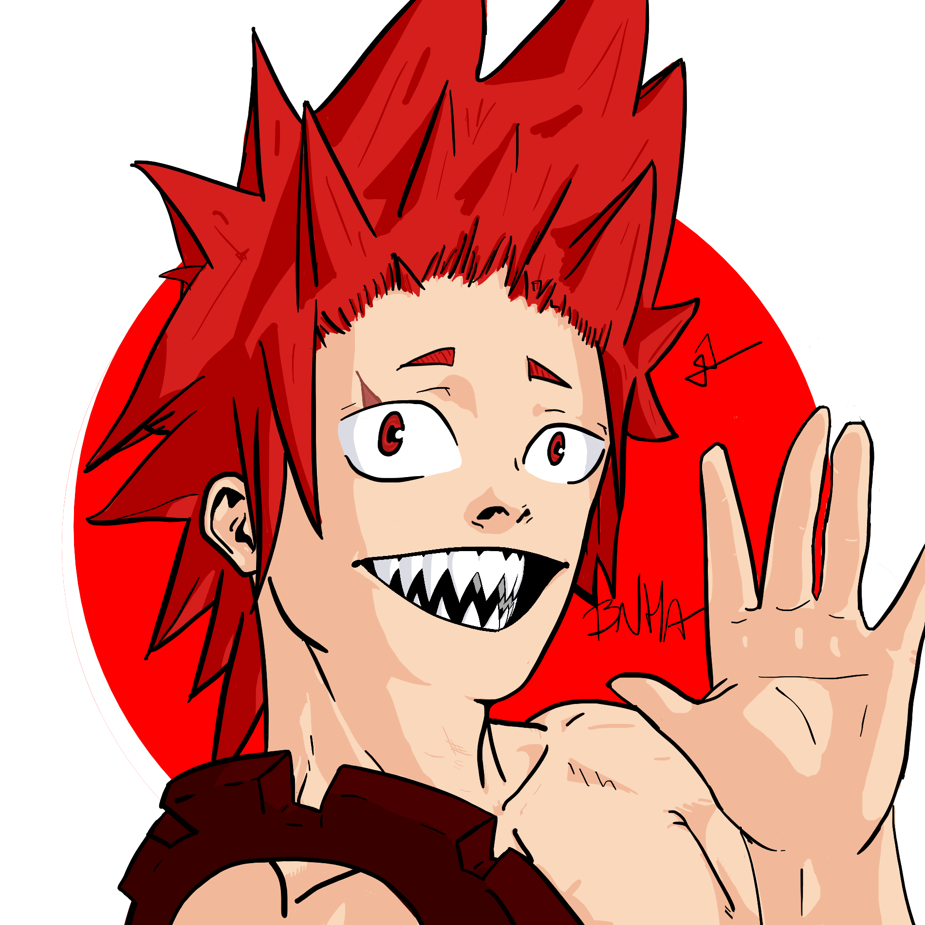 1900x1900 so, after drawing shoto and izuku i decided i might as well draw