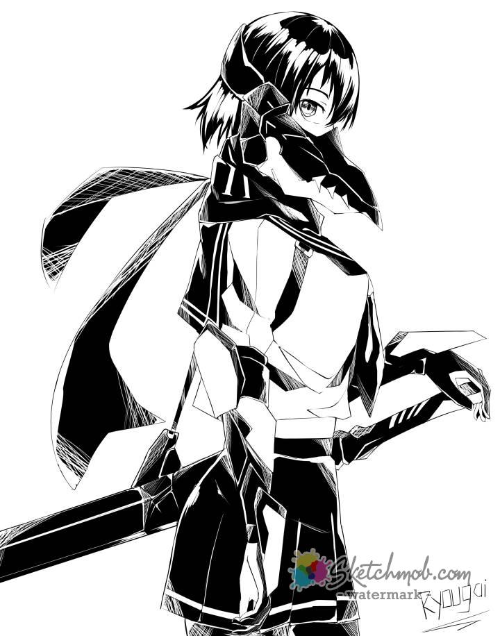 720x916 custom manga style fullbody commission sketchmob