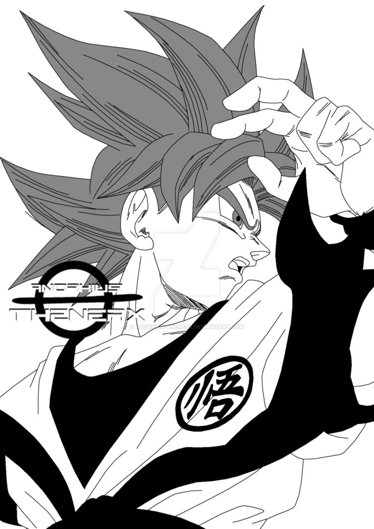 752x1063 Son Goku Saiyajin God