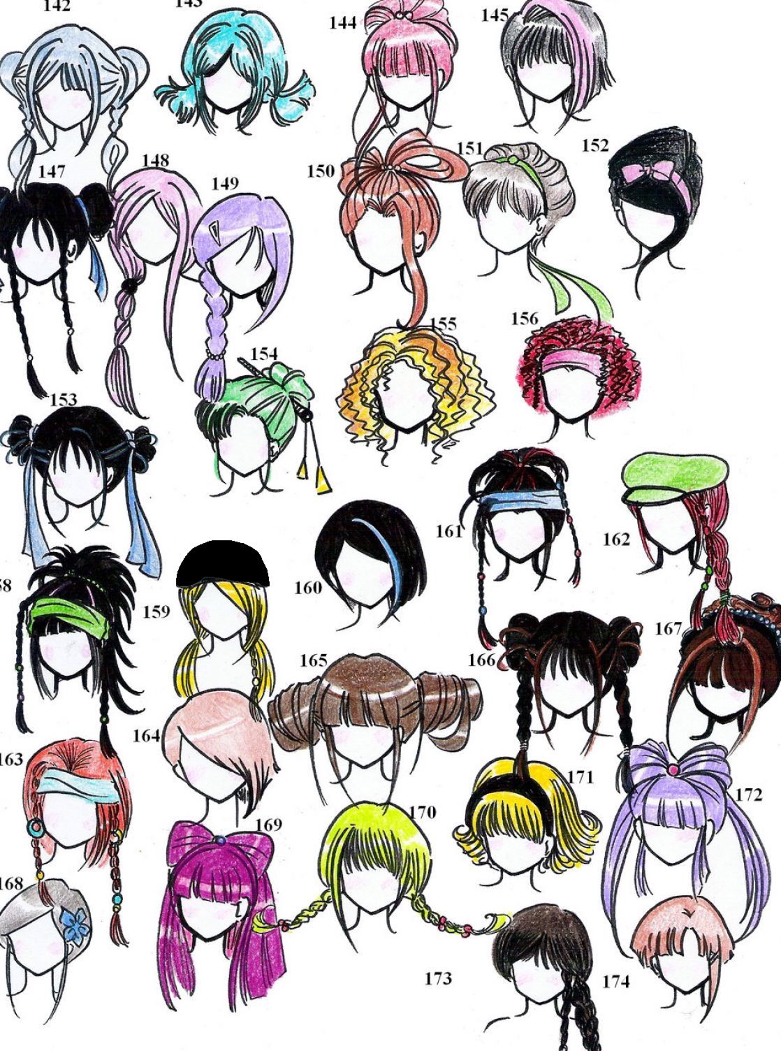 1118x1504 Girl Hair Styles Drawings Drawings, How To Draw Hair, Manga
