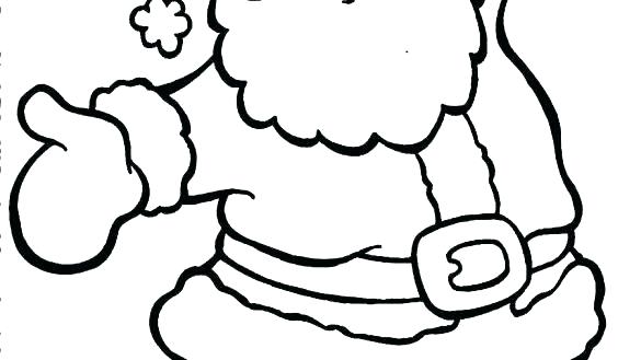 585x329 Santa Kneeling At Manger Coloring Page