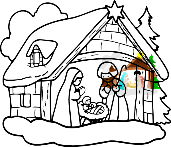 600x514 Clipart Nativity Scene Huge Freebie! Download For Powerpoint