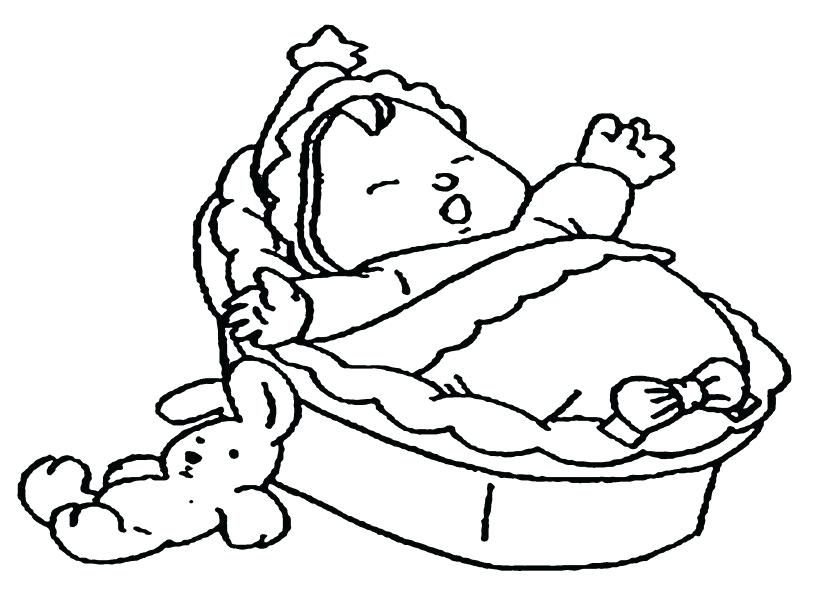 827x609 away in a manger coloring pages manger coloring nativity color
