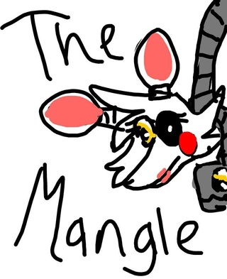 320x393 This Is A Digital Drawing Of The Mangle, Or, Toy Foxy Hope You