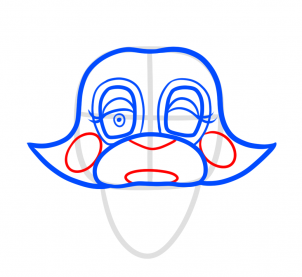 302x277 How To Draw Mangle From Five Nights