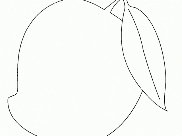 Mango Line Drawing | Free download on ClipArtMag