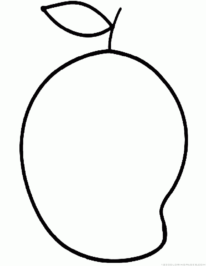 720x930 mangoes drawing outline for free download