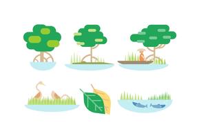 286x200 Mangrove Free Vector Art