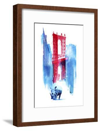 344x450 Manhattan Bridge Giclee Print