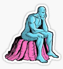 210x230 Doctor Manhattan Drawing Stickers Redbubble