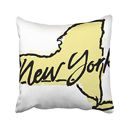 425x425 Emvency Map Hand Drawn New York State Graphic Drawing