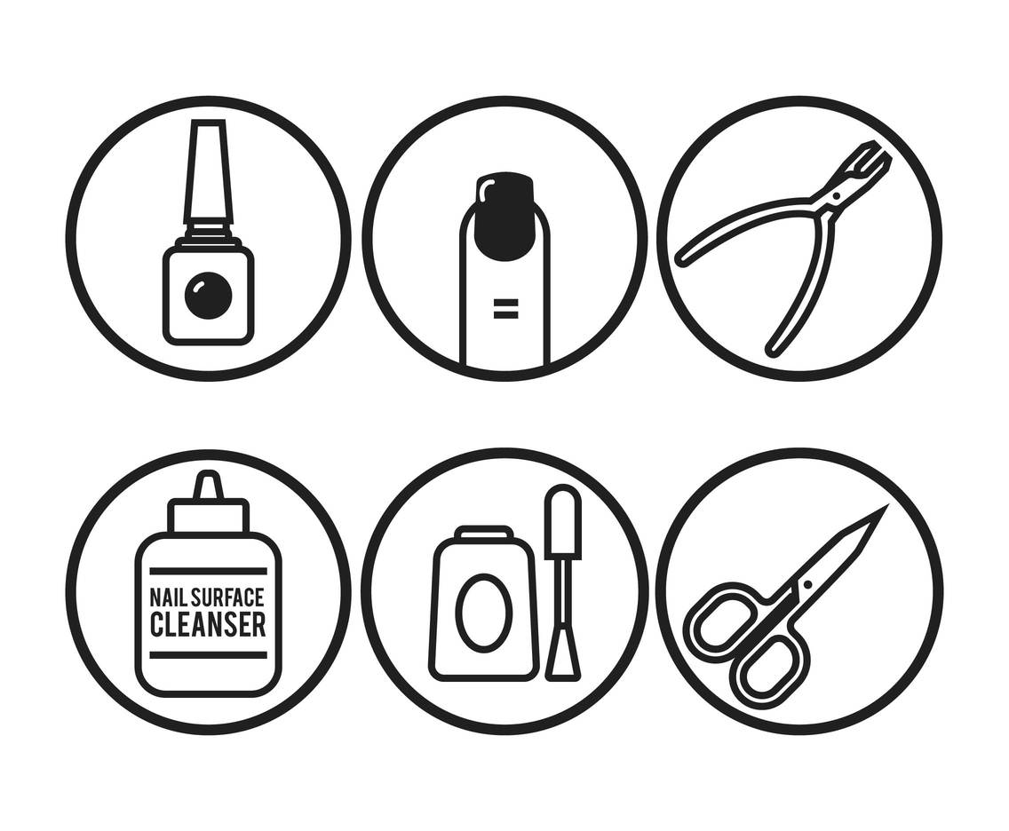 1136x936 Manicure Vector Set Vector Art Graphics