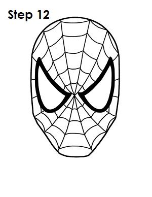 300x388 How To Draw Spider Man Step Spider Man In Spiderman