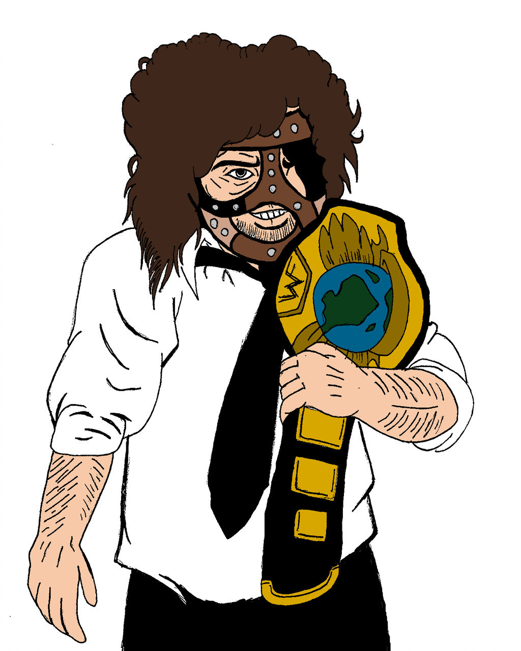 1024x1279 wwe mankind the attitude era champion