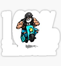 210x230 Biker Dude Drawing Stickers Redbubble
