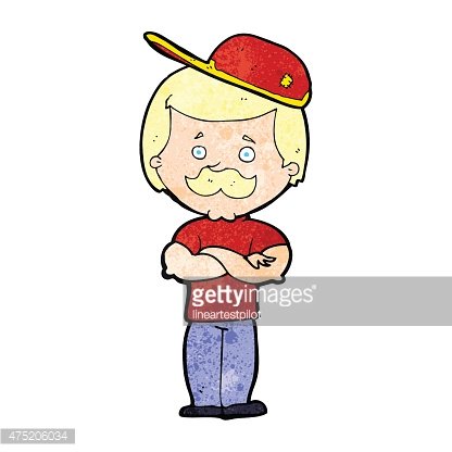 416x416 Cartoon Manly Man Stock Vectors