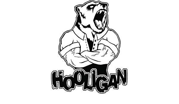 600x350 Black And White Hard Strong Manly Cartoon Emoji Vinyl