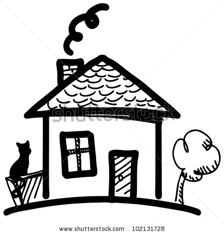 450x470 Mansion Drawing