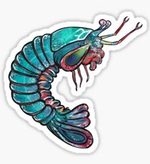 210x230 Mantis Shrimp Drawing Stickers Redbubble